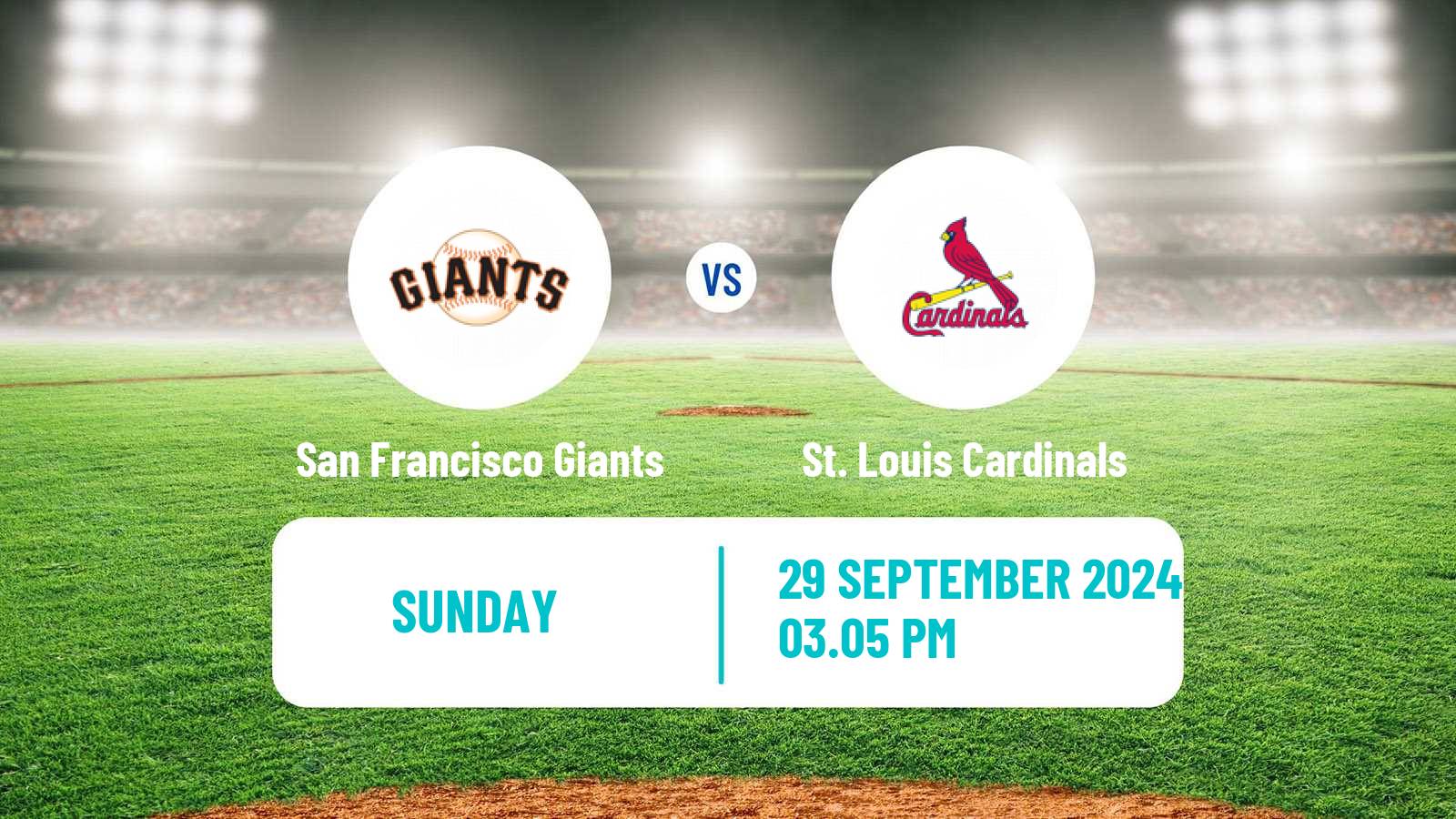 Baseball MLB San Francisco Giants - St. Louis Cardinals