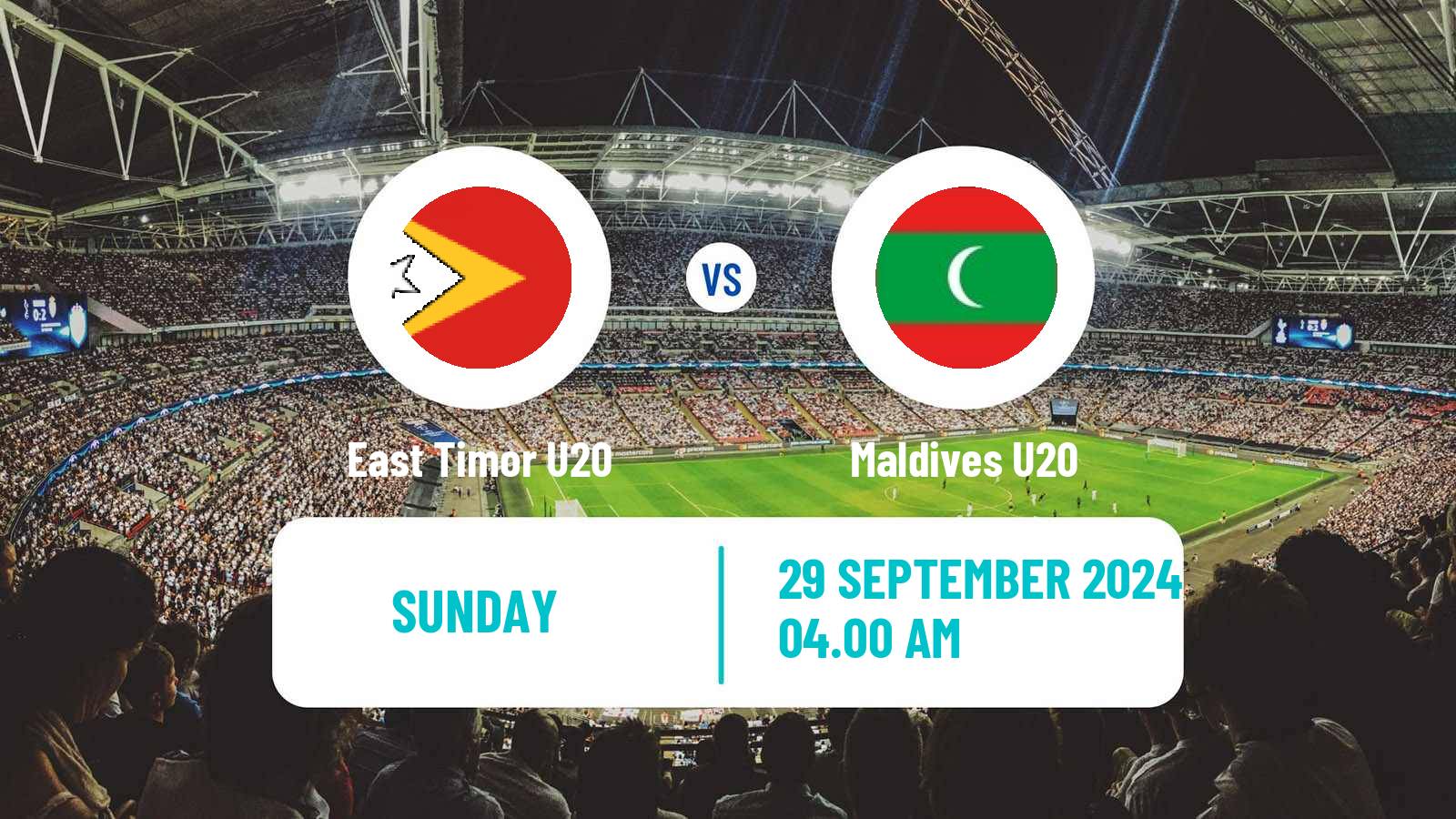 Soccer AFC Championship U20 East Timor U20 - Maldives U20