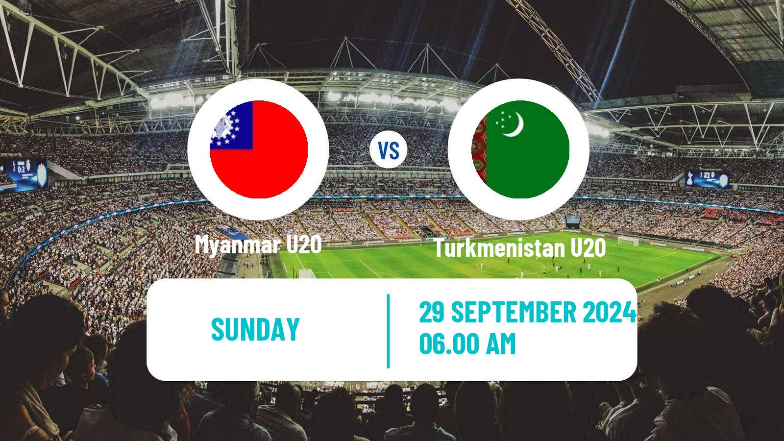 Soccer AFC Championship U20 Myanmar U20 - Turkmenistan U20