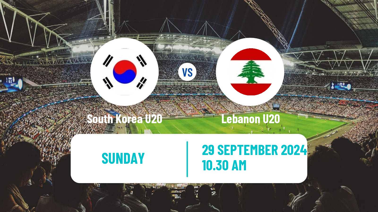 Soccer AFC Championship U20 South Korea U20 - Lebanon U20