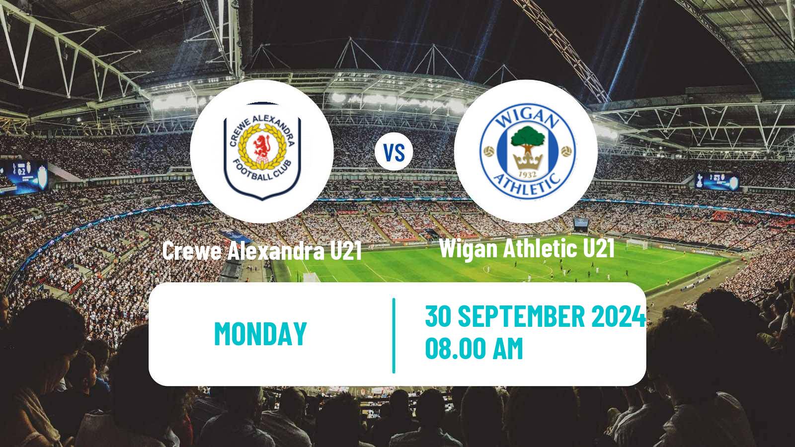 Soccer English Professional Development League Crewe Alexandra U21 - Wigan Athletic U21