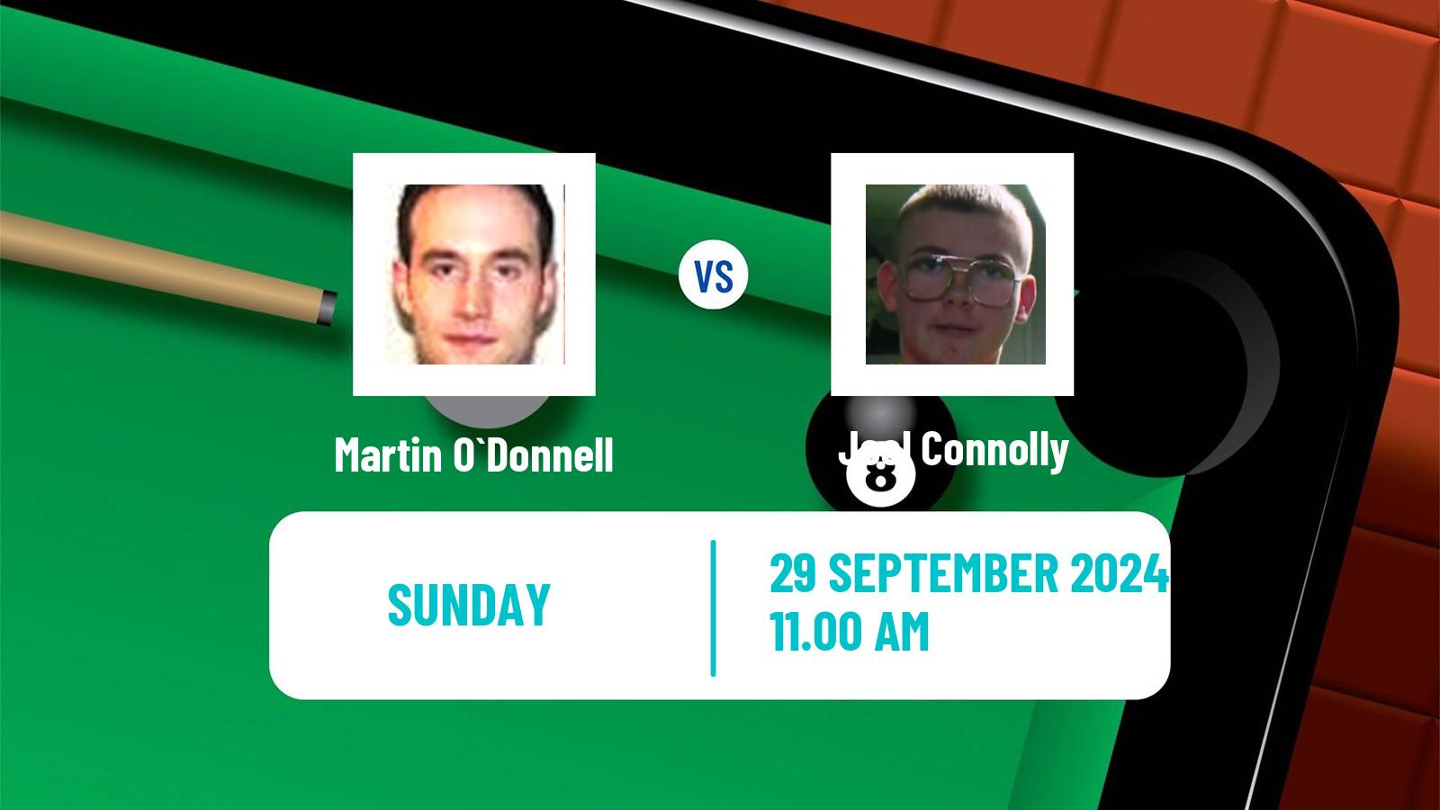 Snooker Northern Ireland Open Martin O`Donnell - Joel Connolly