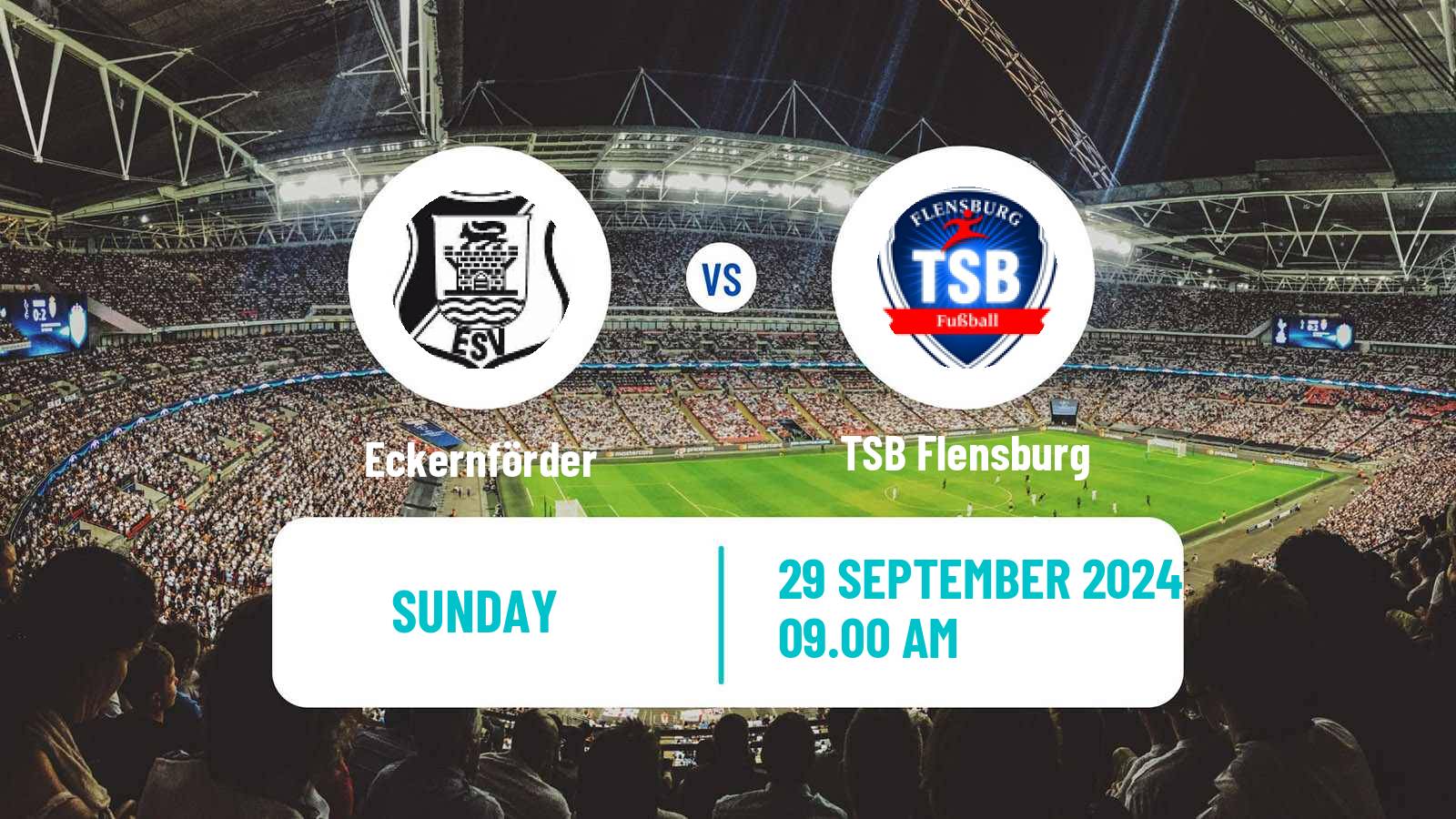 Soccer German Oberliga Schleswig-Holstein Eckernförder - TSB Flensburg