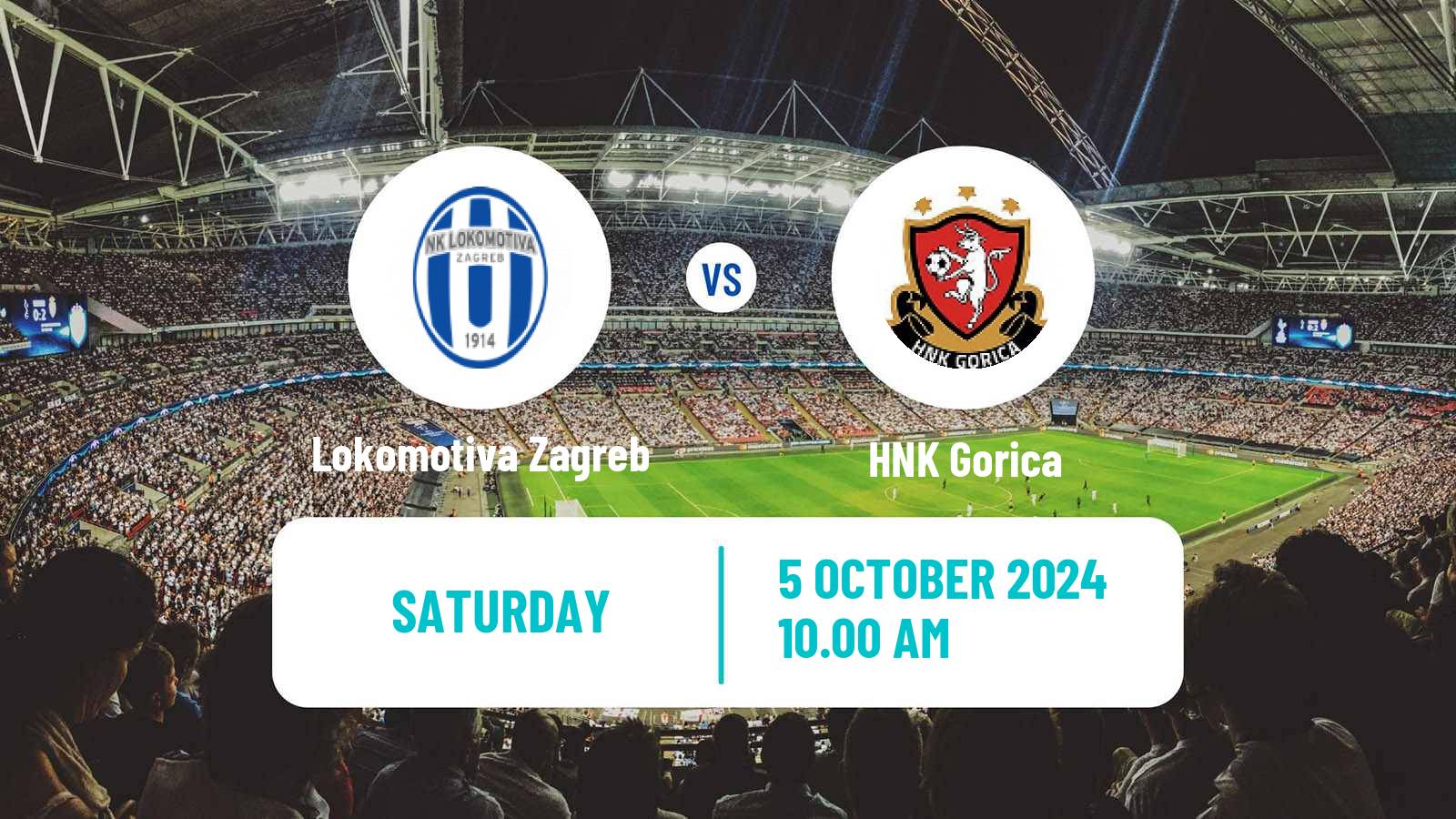 Soccer Croatian HNL Lokomotiva Zagreb - Gorica