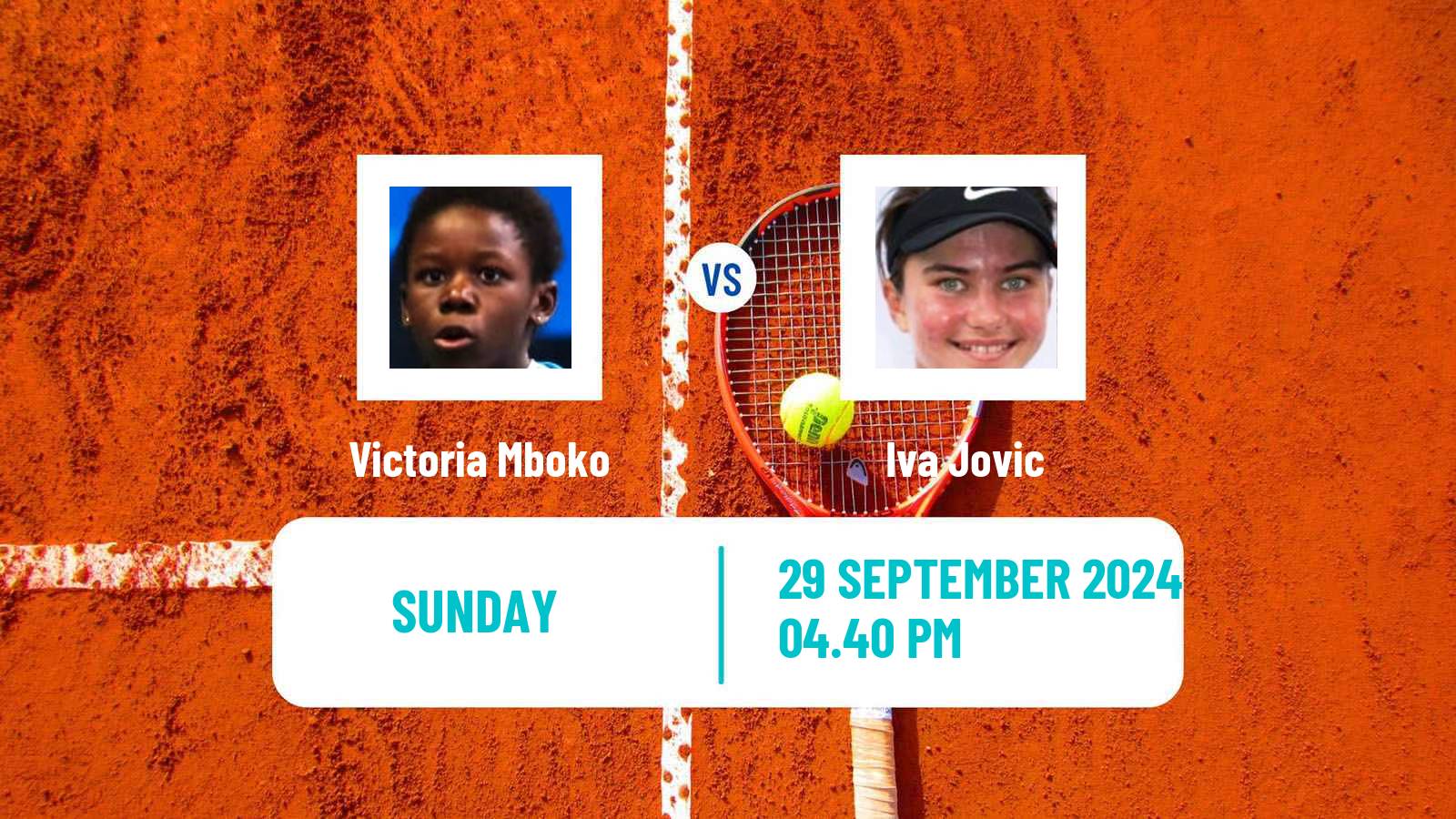 Tennis ITF W35 Berkeley Ca Women Victoria Mboko - Iva Jovic