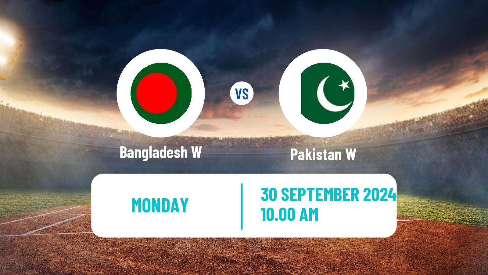 Cricket ICC World Twenty20 Women Bangladesh W - Pakistan W