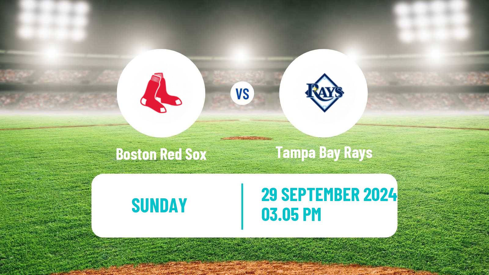 Baseball MLB Boston Red Sox - Tampa Bay Rays