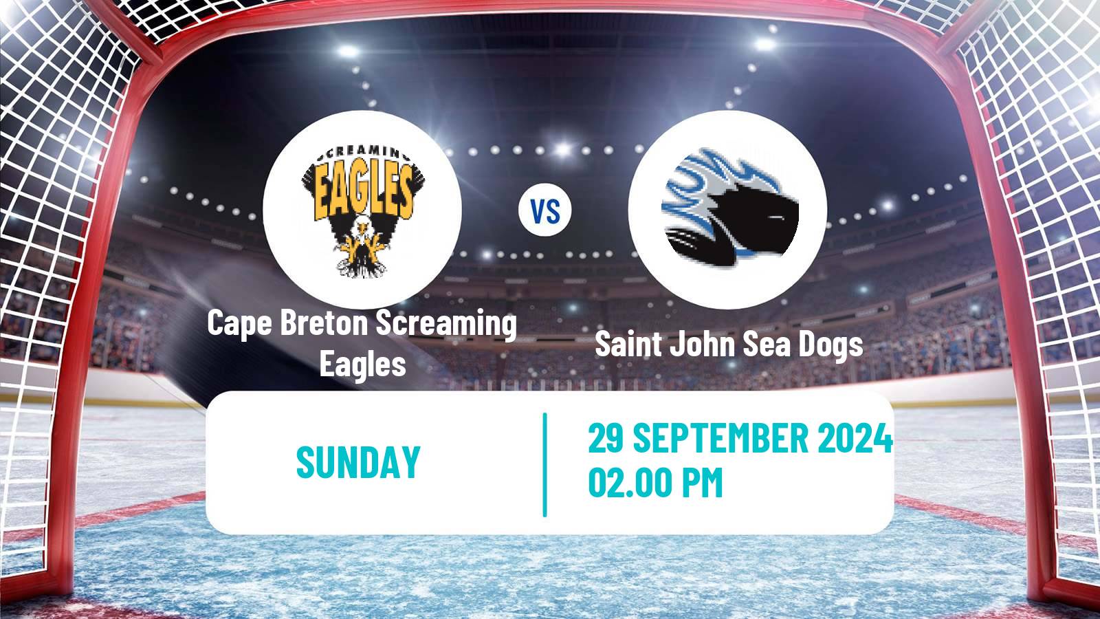 Hockey QMJHL Cape Breton Screaming Eagles - Saint John Sea Dogs