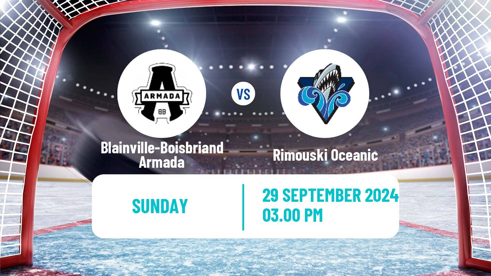 Hockey QMJHL Blainville-Boisbriand Armada - Rimouski Oceanic