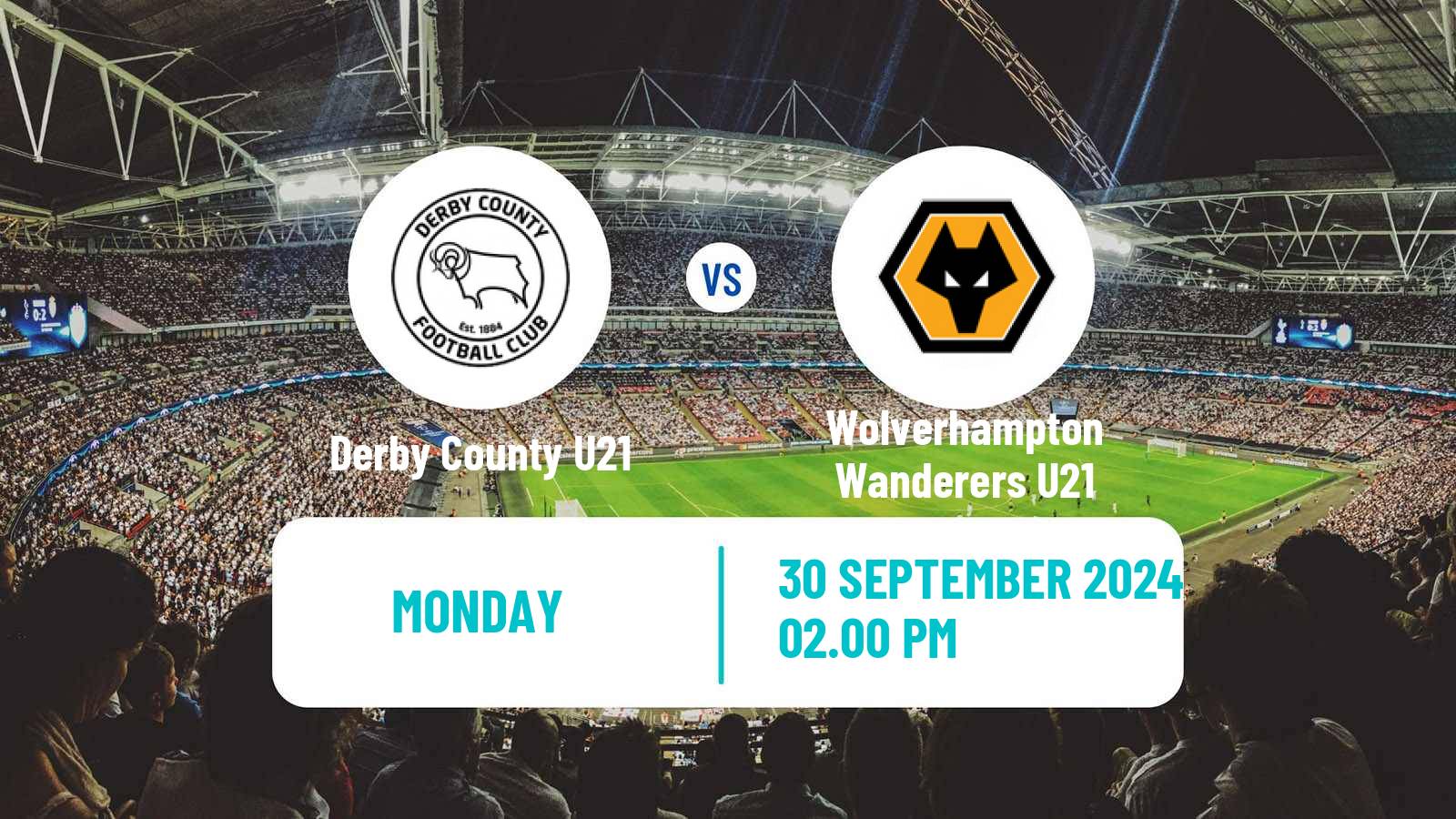 Soccer English Premier League 2 Derby County U21 - Wolverhampton Wanderers U21