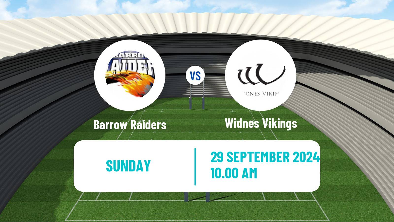 Rugby league English Championship Rugby League Barrow Raiders - Widnes Vikings