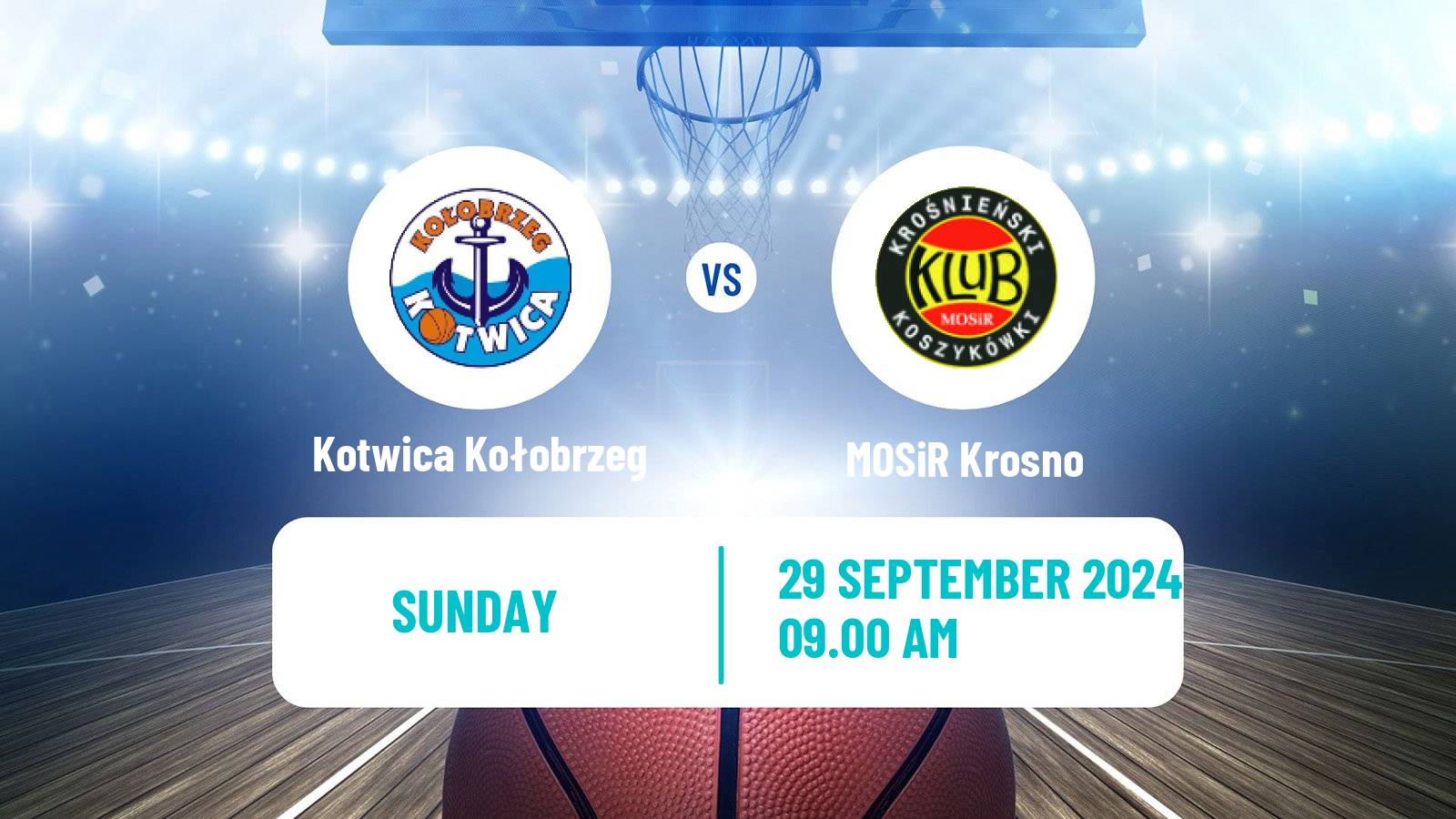 Basketball Polish 1 Liga Basketball Kotwica Kołobrzeg - MOSiR Krosno