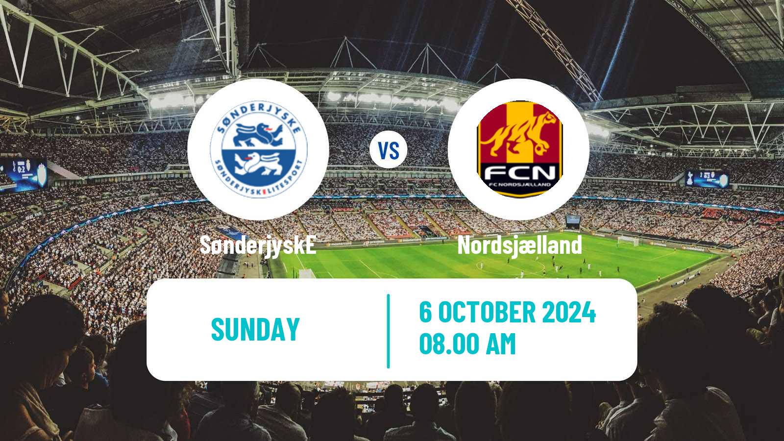 Soccer Danish Superliga SønderjyskE - Nordsjælland