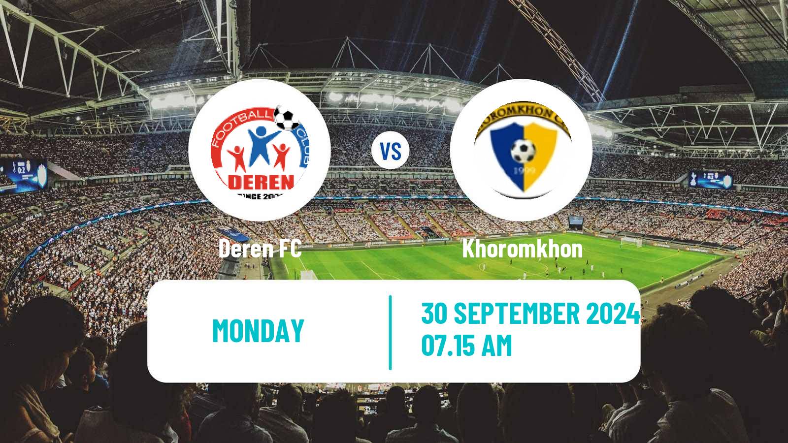 Soccer Mongolian Premier League Deren - Khoromkhon