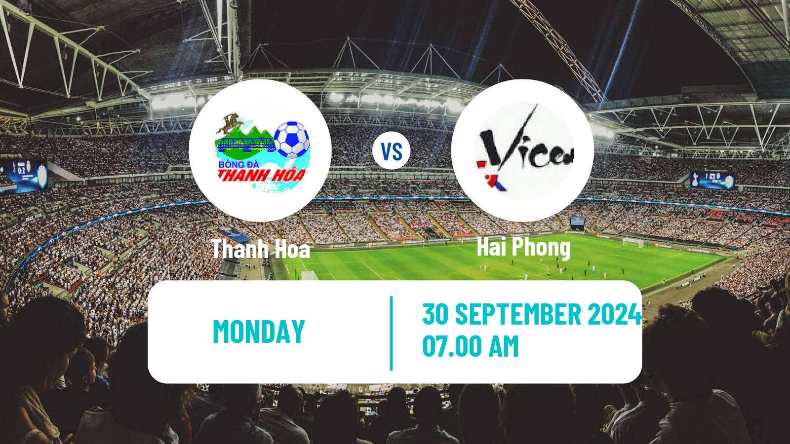 Soccer Vietnamese V League 1 Thanh Hoa - Hai Phong