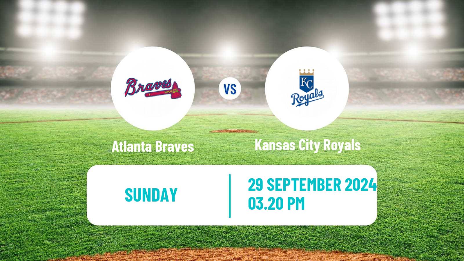 Baseball MLB Atlanta Braves - Kansas City Royals