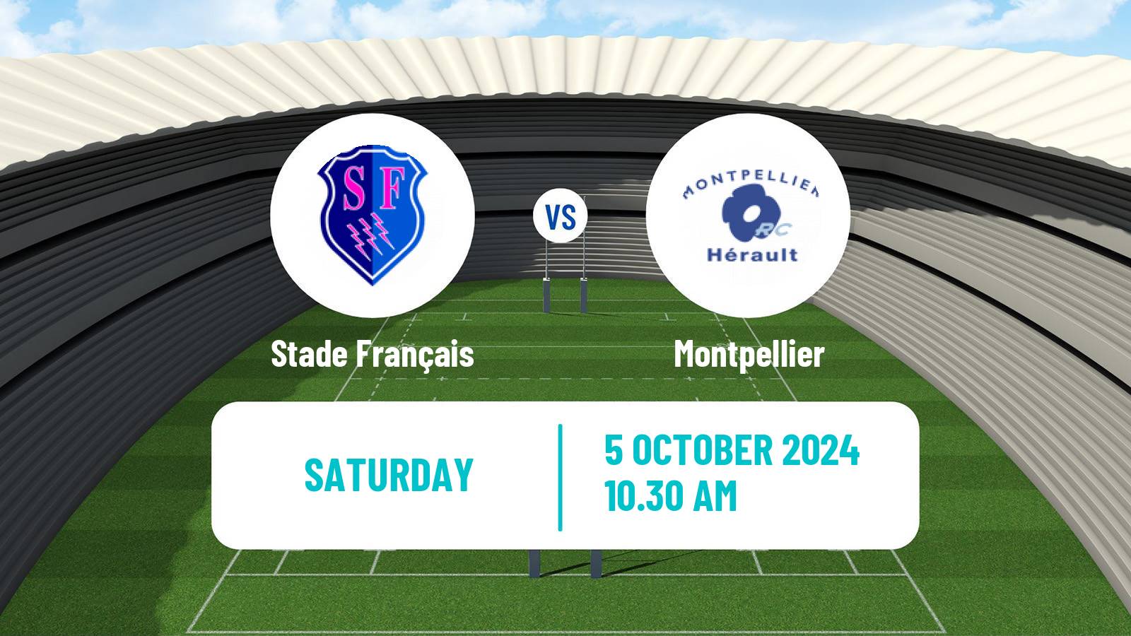 Rugby union French Top 14 Stade Français - Montpellier