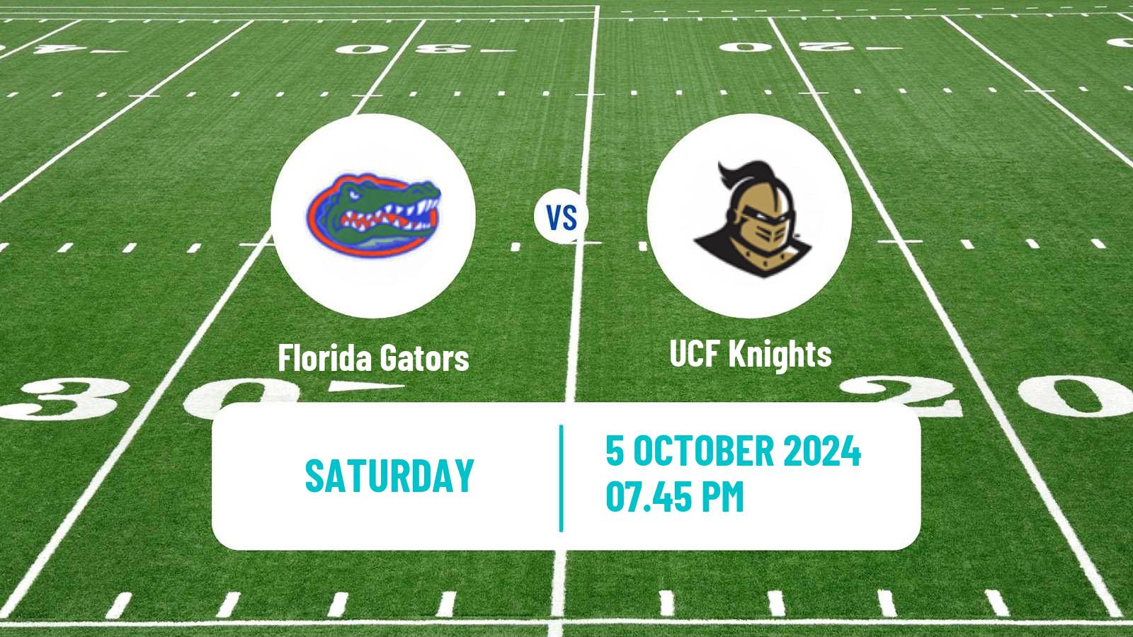 American football NCAA College Football Florida Gators - UCF Knights