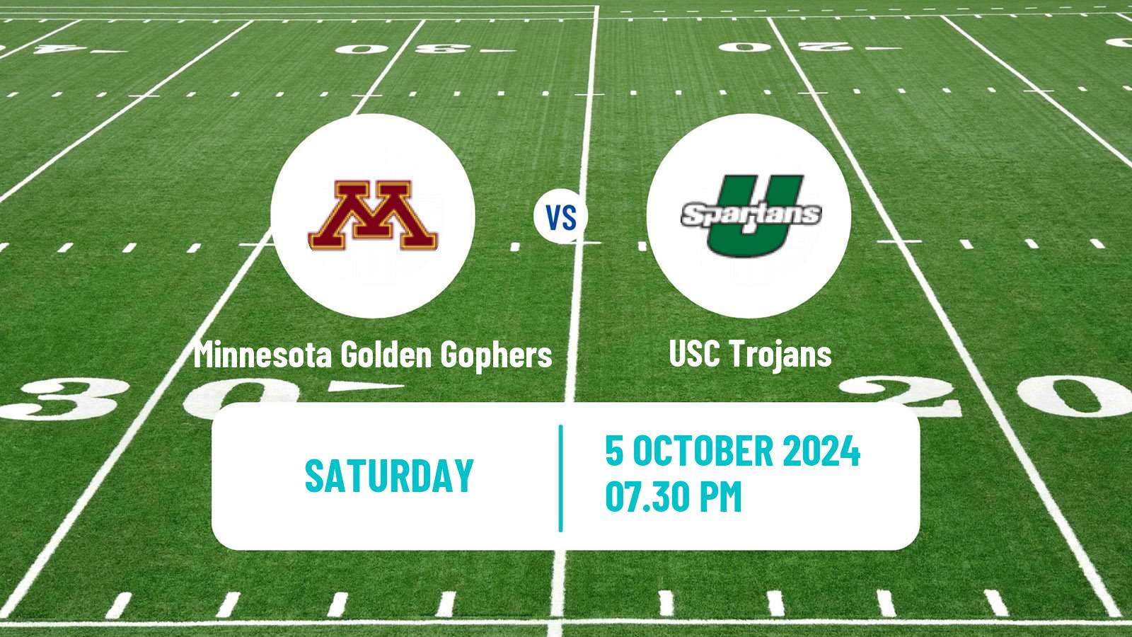 American football NCAA College Football Minnesota Golden Gophers - USC Trojans