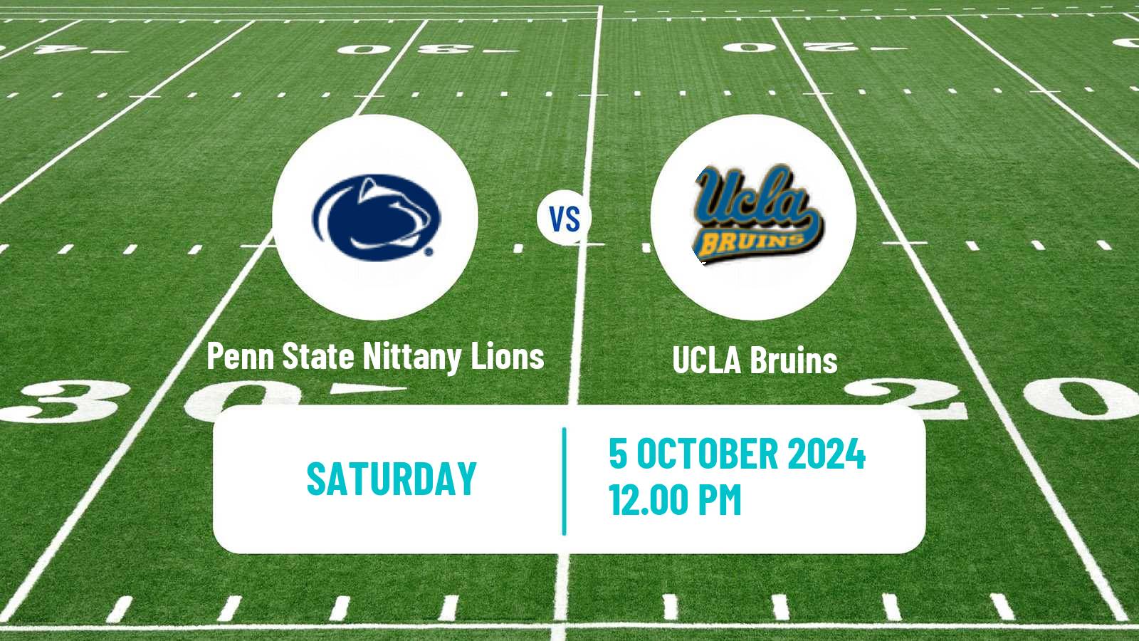 American football NCAA College Football Penn State Nittany Lions - UCLA Bruins