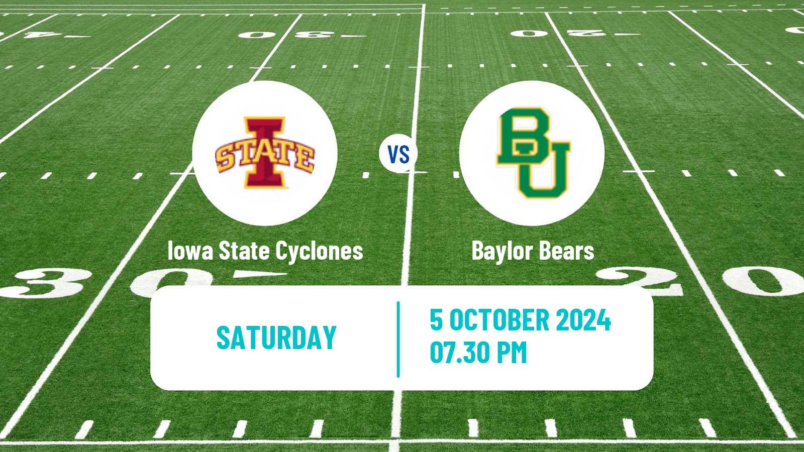 American football NCAA College Football Iowa State Cyclones - Baylor Bears