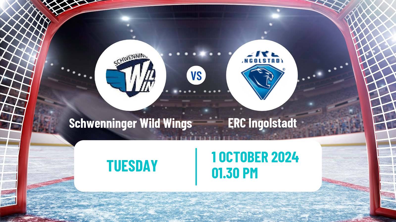 Hockey German Ice Hockey League Schwenninger Wild Wings - ERC Ingolstadt