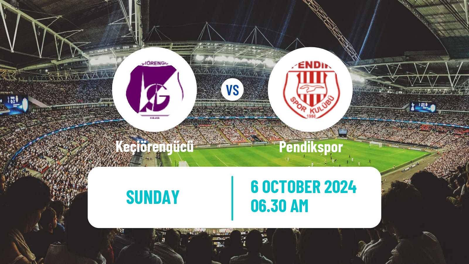 Soccer Turkish First League Keçiörengücü - Pendikspor