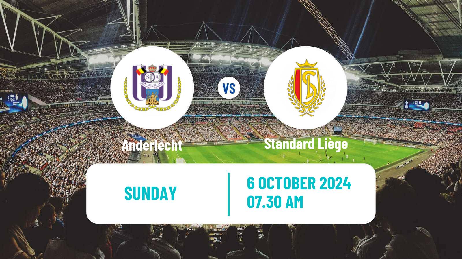 Soccer Belgian Jupiler Pro League Anderlecht - Standard Liège