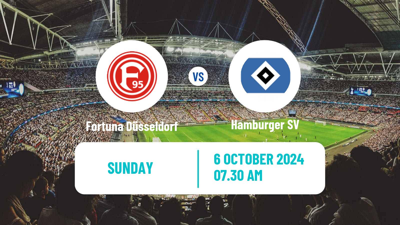 Soccer German 2 Bundesliga Fortuna Düsseldorf - Hamburger SV