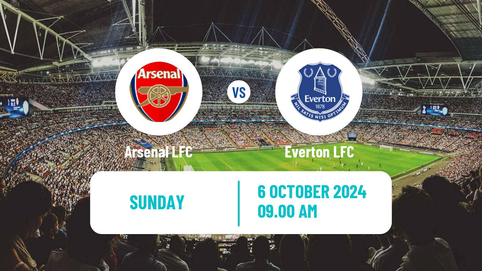 Soccer English WSL Arsenal LFC - Everton