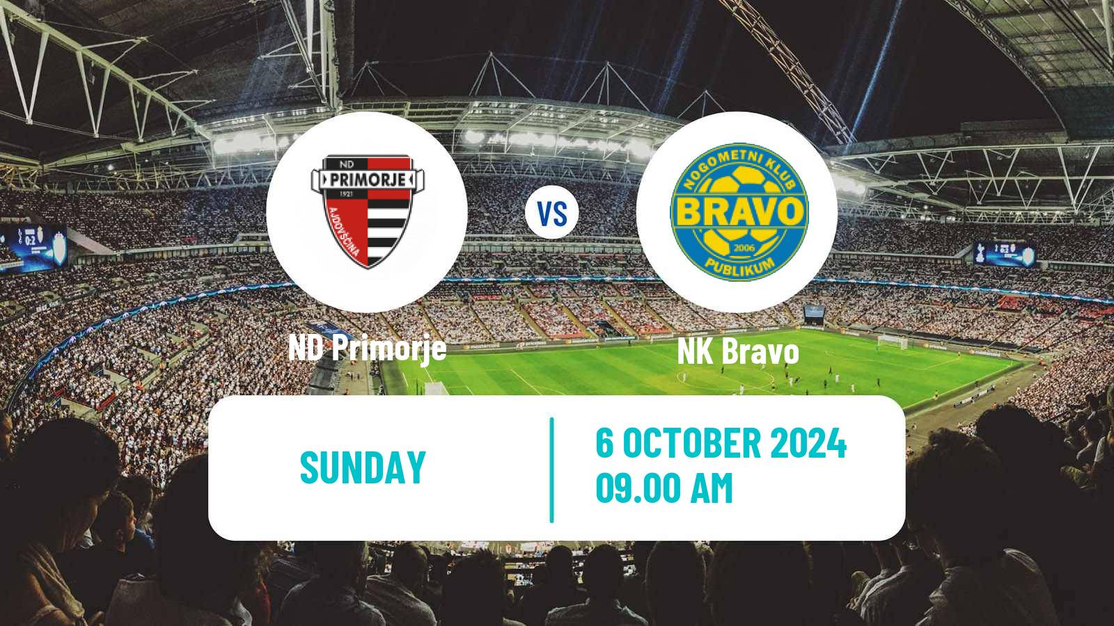 Soccer Slovenian PrvaLiga Primorje - NK Bravo