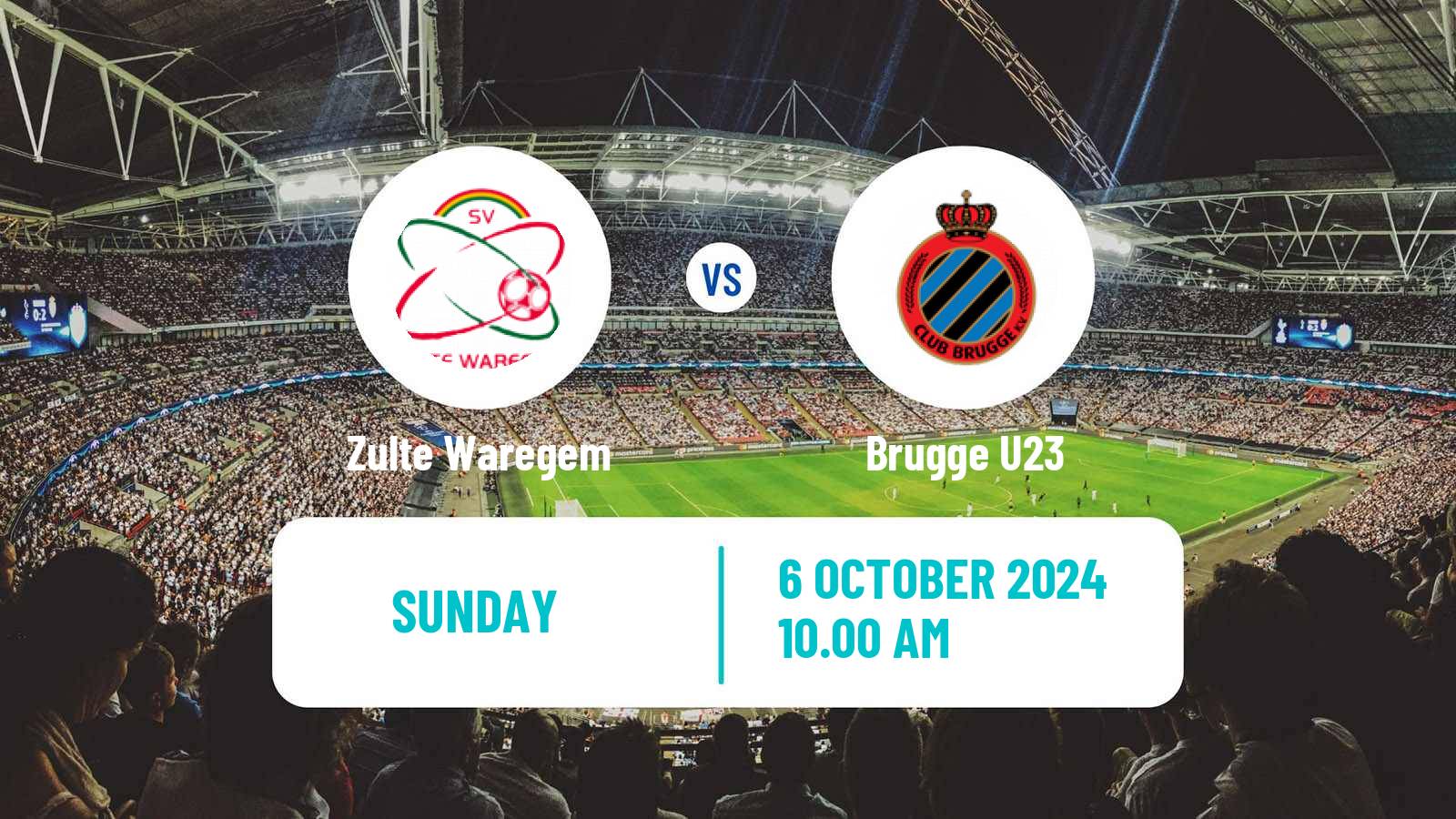 Soccer Belgian Сhallenger Pro League Zulte Waregem - Brugge U23