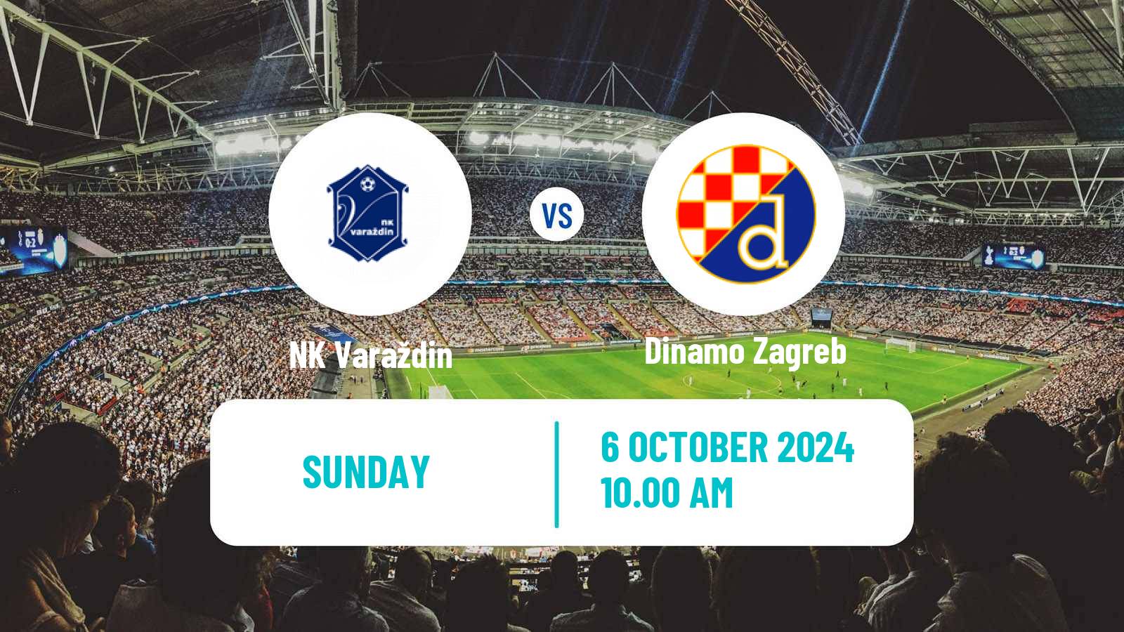 Soccer Croatian HNL Varaždin - Dinamo Zagreb