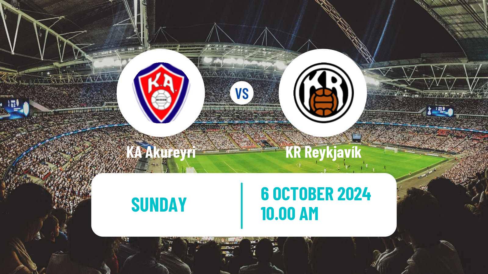 Soccer Icelandic Besta-deild karla KA Akureyri - KR Reykjavík