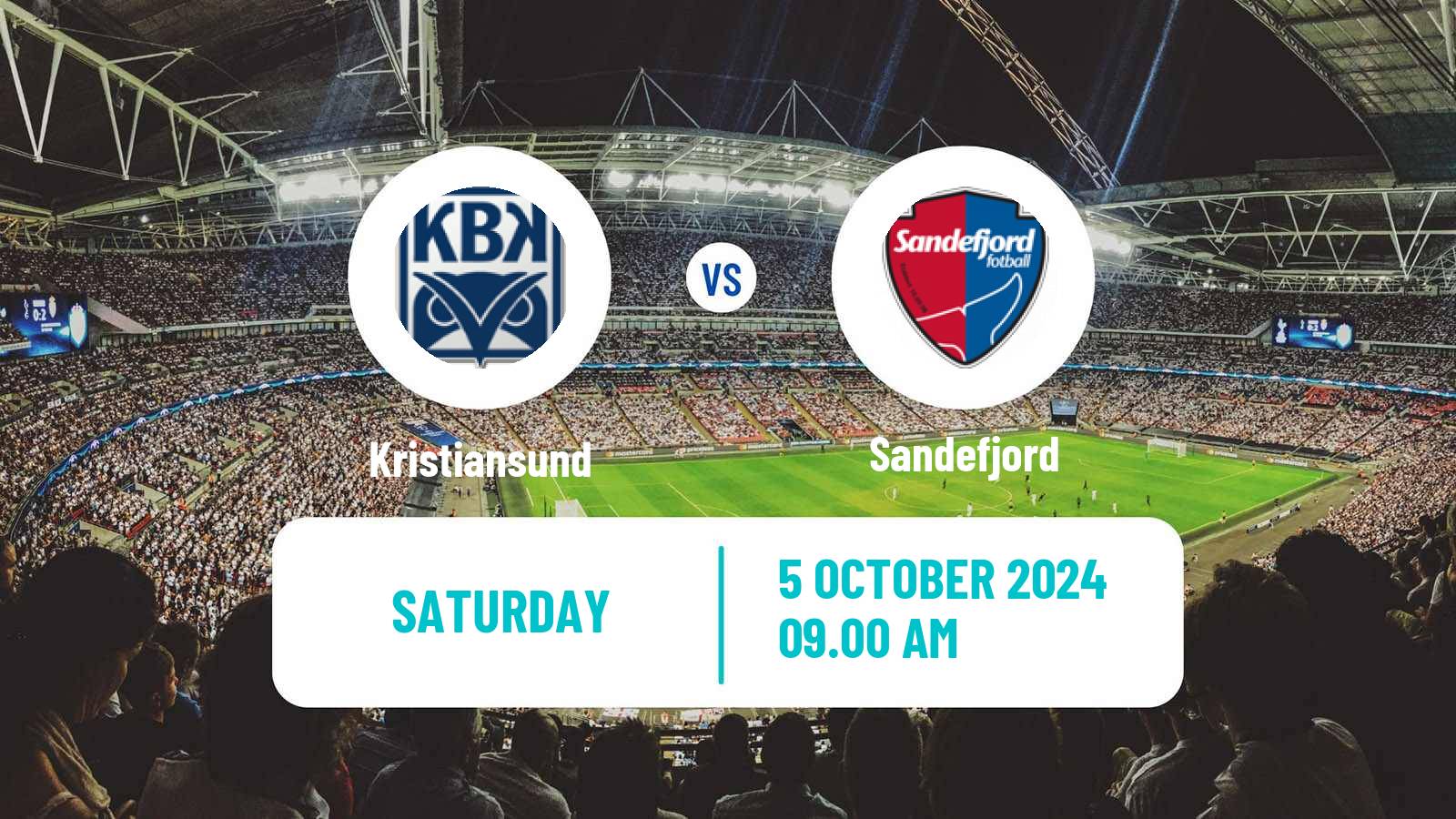 Soccer Norwegian Eliteserien Kristiansund - Sandefjord