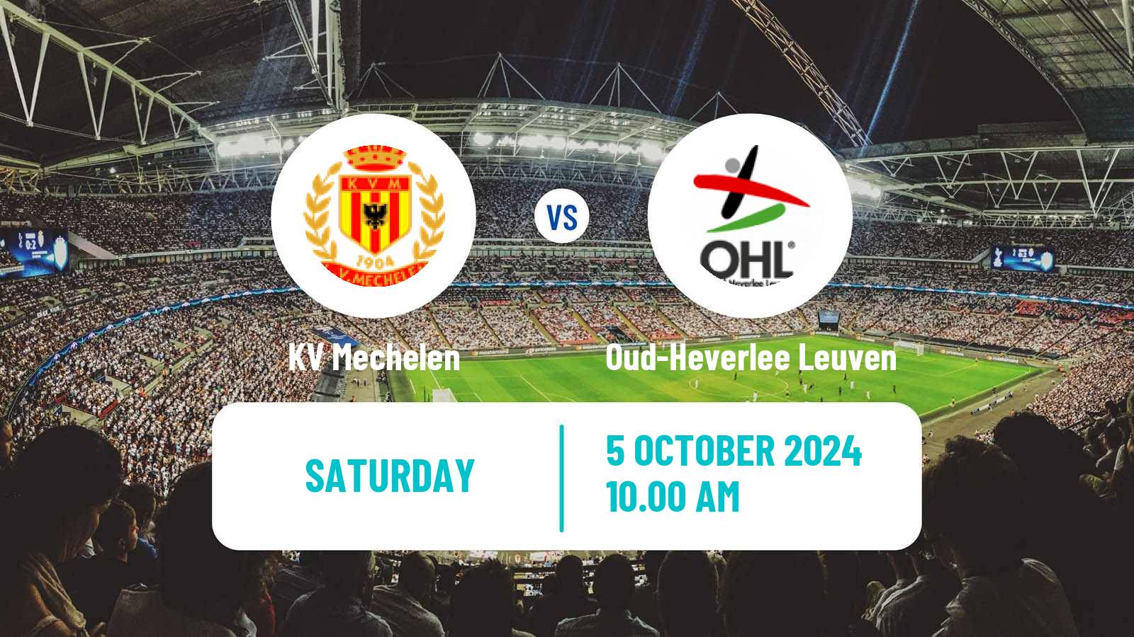 Soccer Belgian Jupiler Pro League KV Mechelen - Oud-Heverlee Leuven