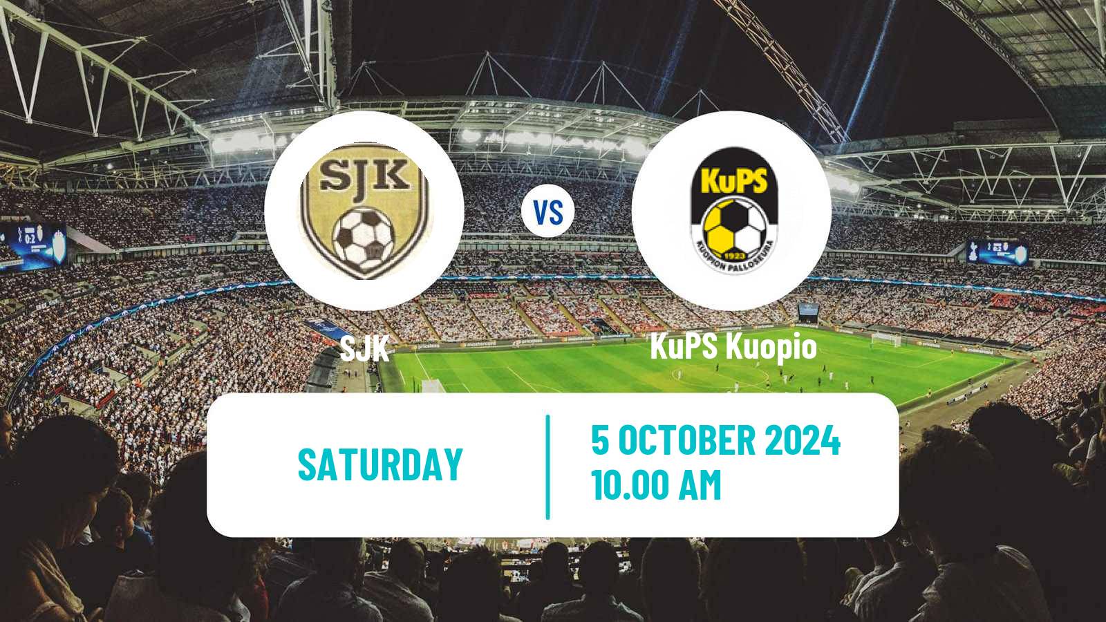 Soccer Finnish Veikkausliiga SJK - KuPS Kuopio