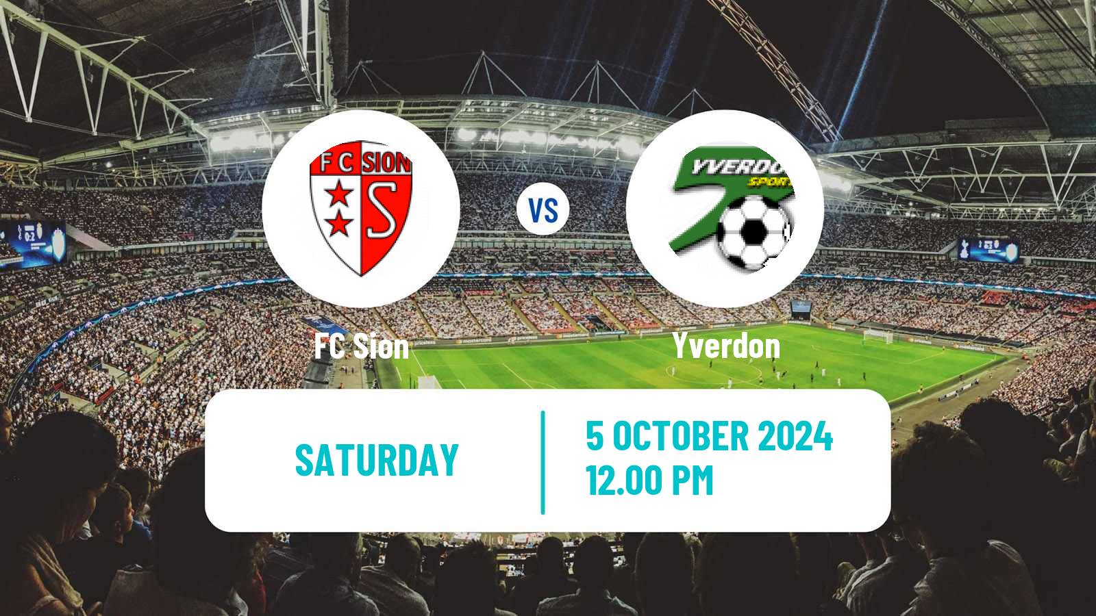 Soccer Swiss Super League Sion - Yverdon