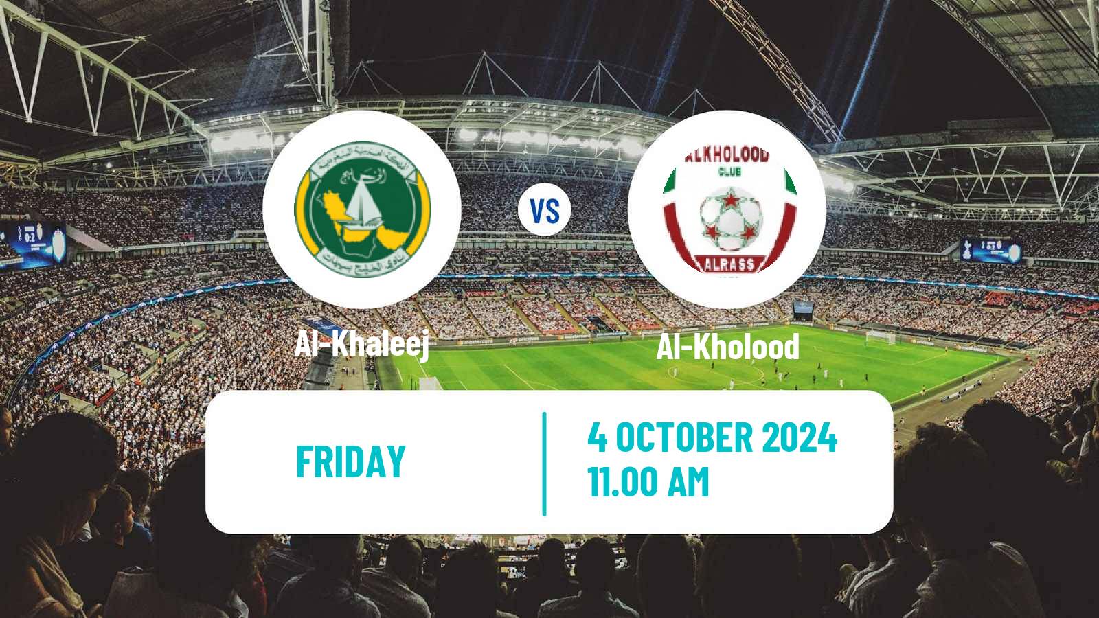 Soccer Saudi Professional League Al-Khaleej - Al-Kholood