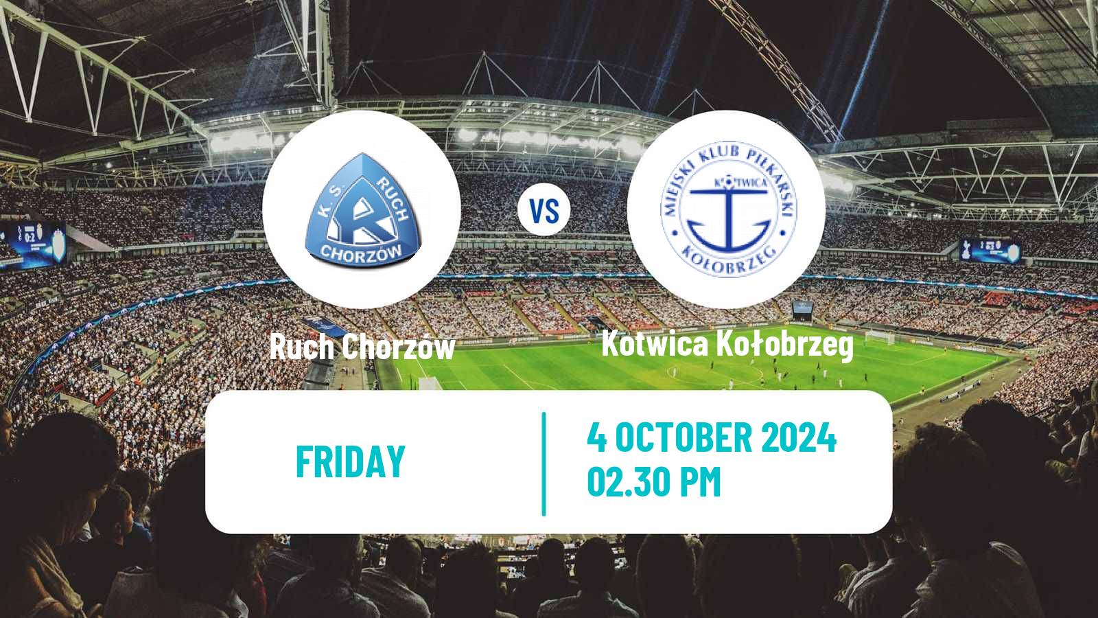 Soccer Polish Division 1 Ruch Chorzów - Kotwica Kołobrzeg