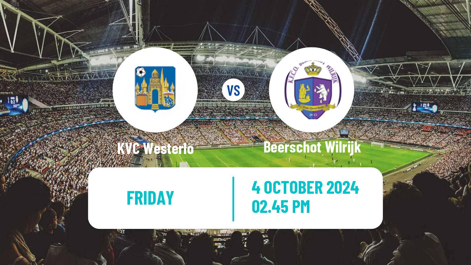 Soccer Belgian Jupiler Pro League Westerlo - Beerschot Wilrijk