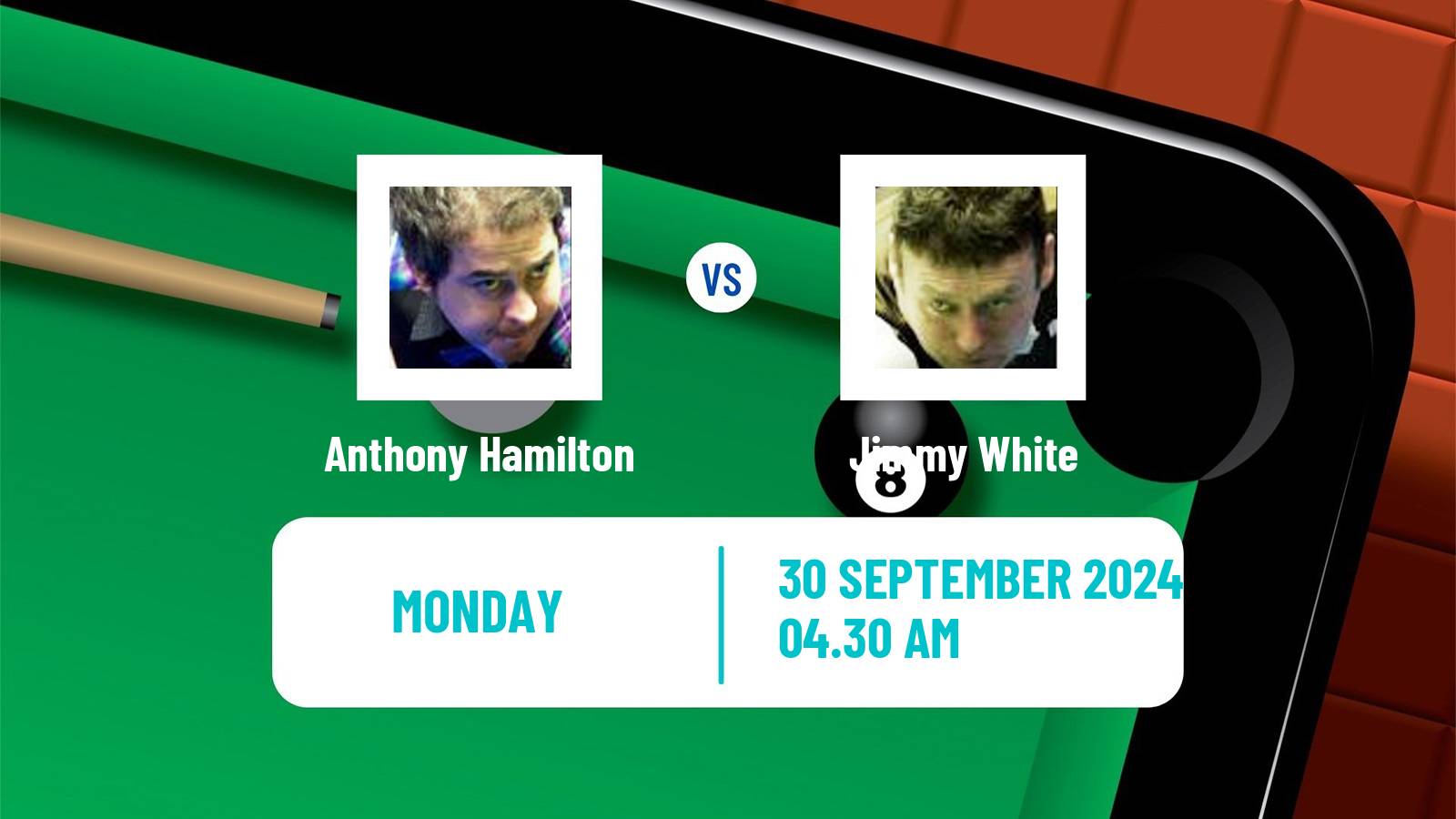 Snooker International Championship Anthony Hamilton - Jimmy White