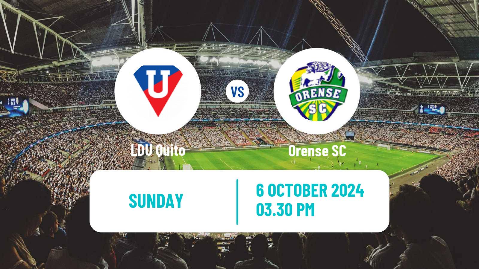 Soccer Ecuadorian Liga Pro LDU Quito - Orense