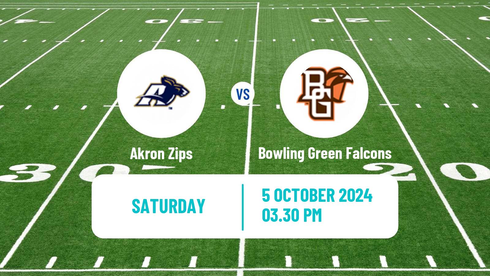 American football NCAA College Football Akron Zips - Bowling Green Falcons