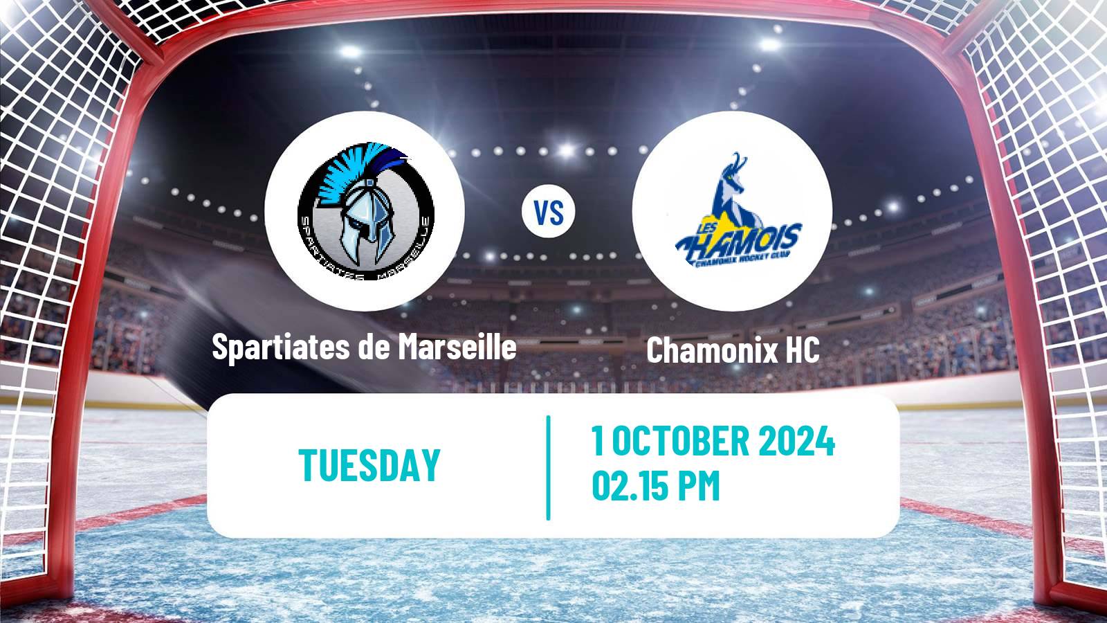 Hockey French Ligue Magnus Spartiates de Marseille - Chamonix