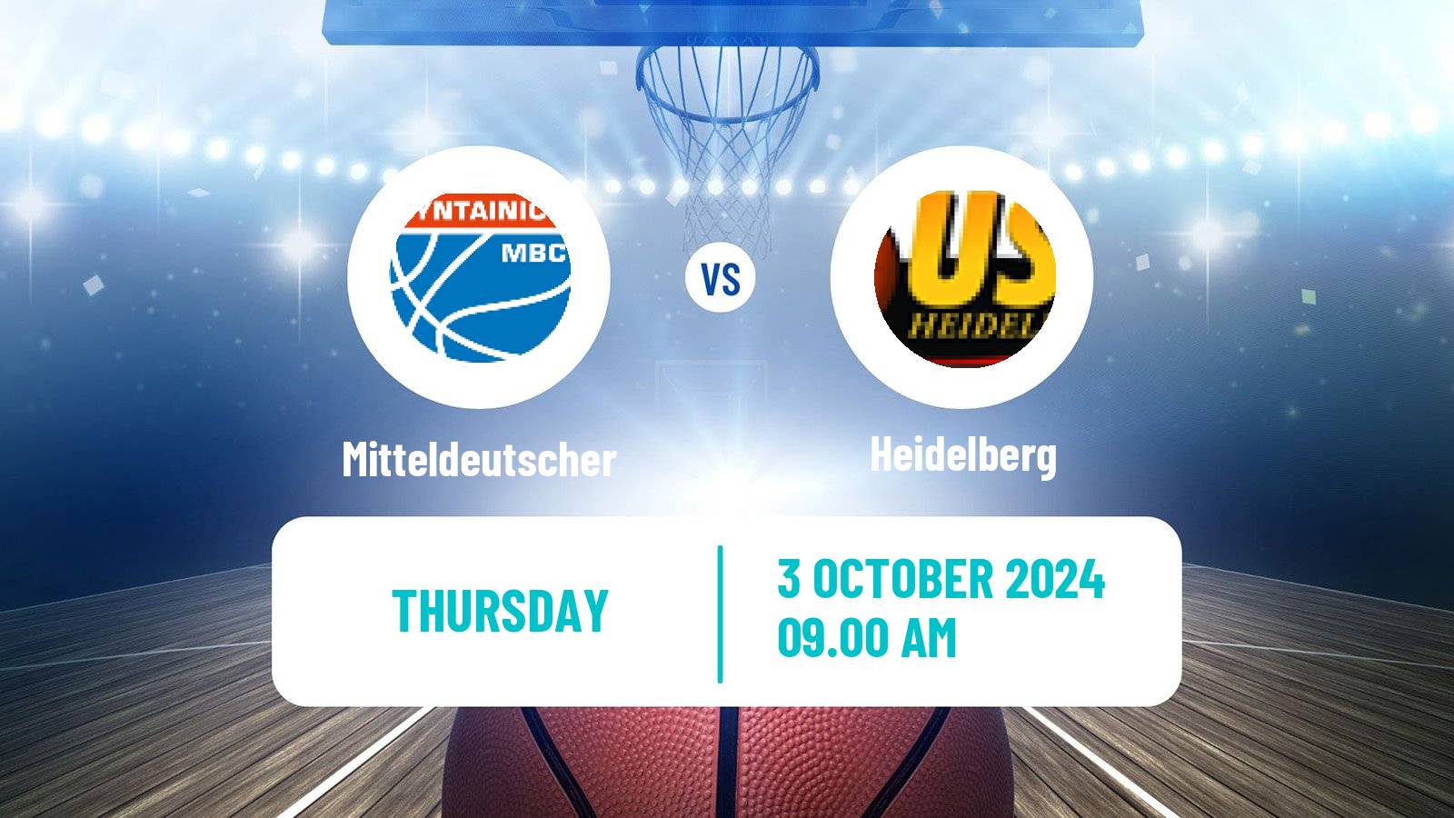 Basketball German BBL Mitteldeutscher - Heidelberg