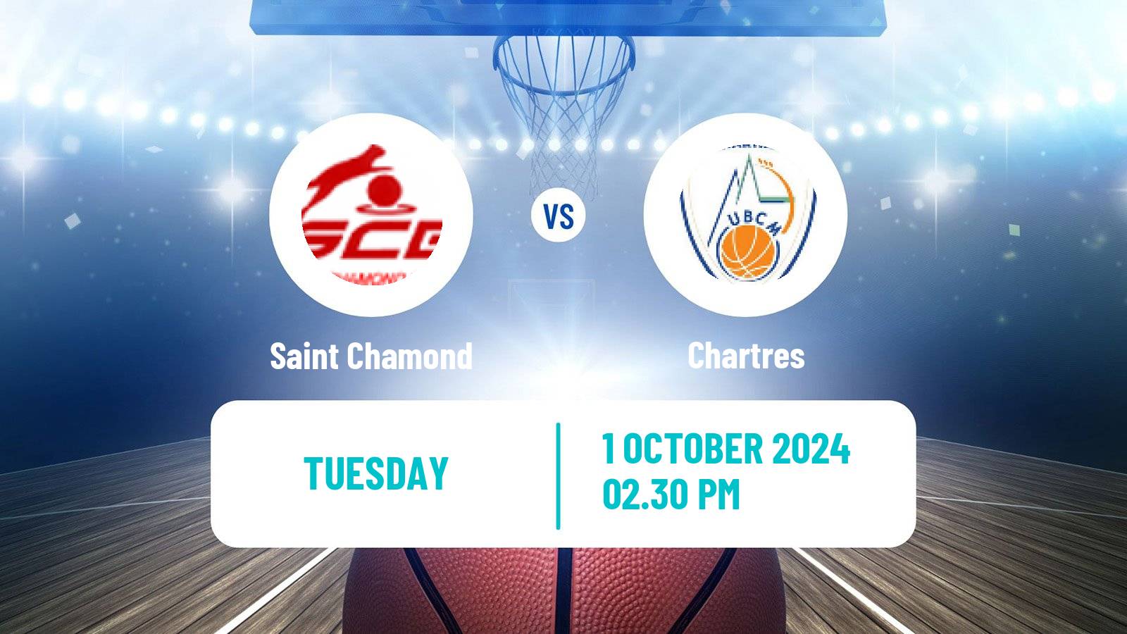 Basketball French LNB Pro B Saint Chamond - Chartres