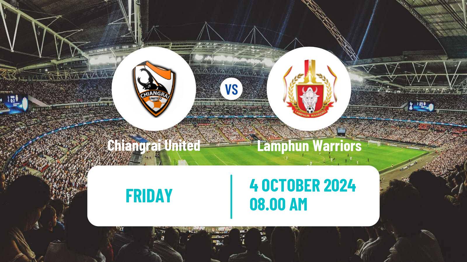 Soccer Thai League 1 Chiangrai United - Lamphun Warriors