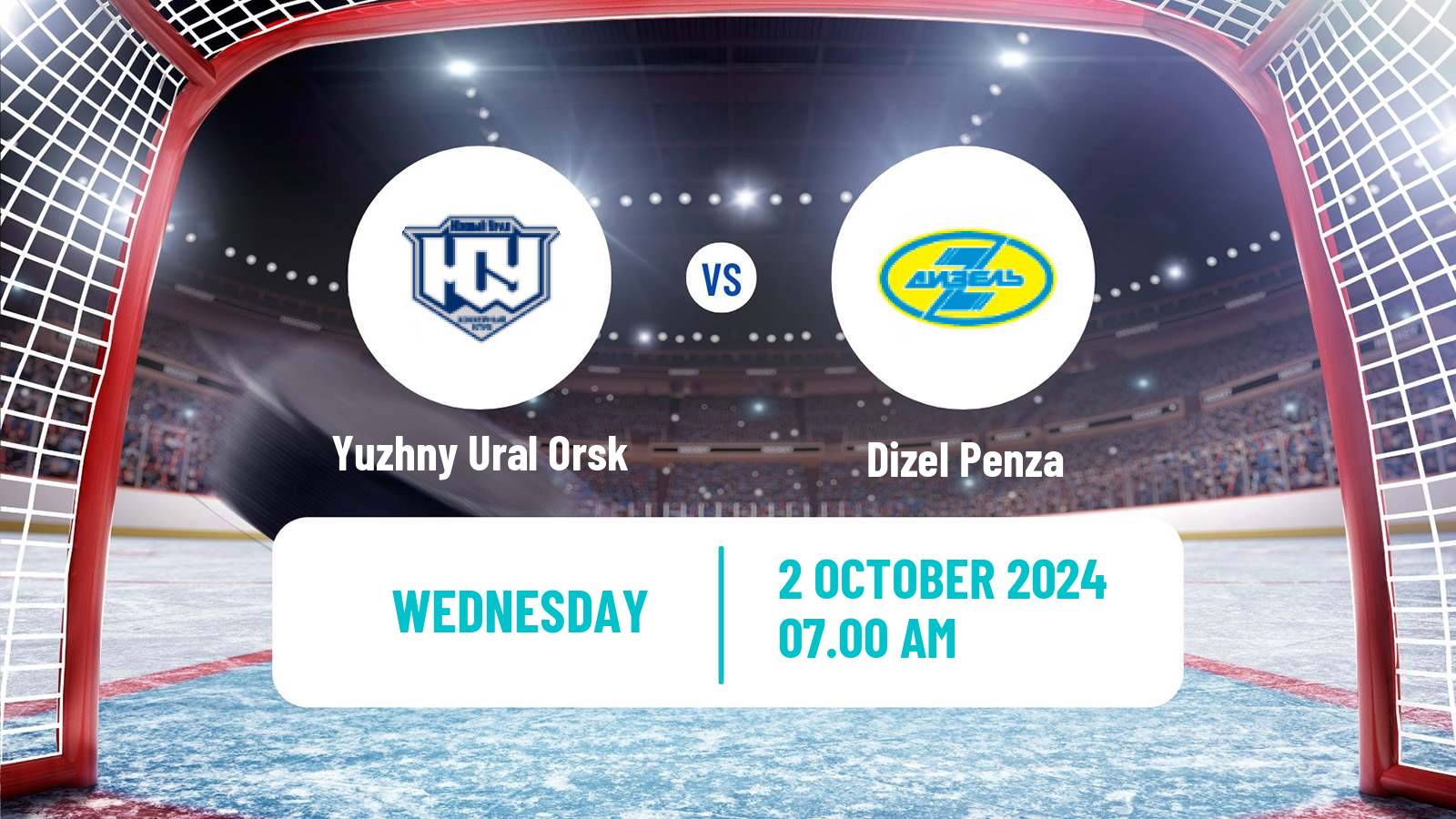 Hockey VHL Yuzhny Ural Orsk - Dizel Penza