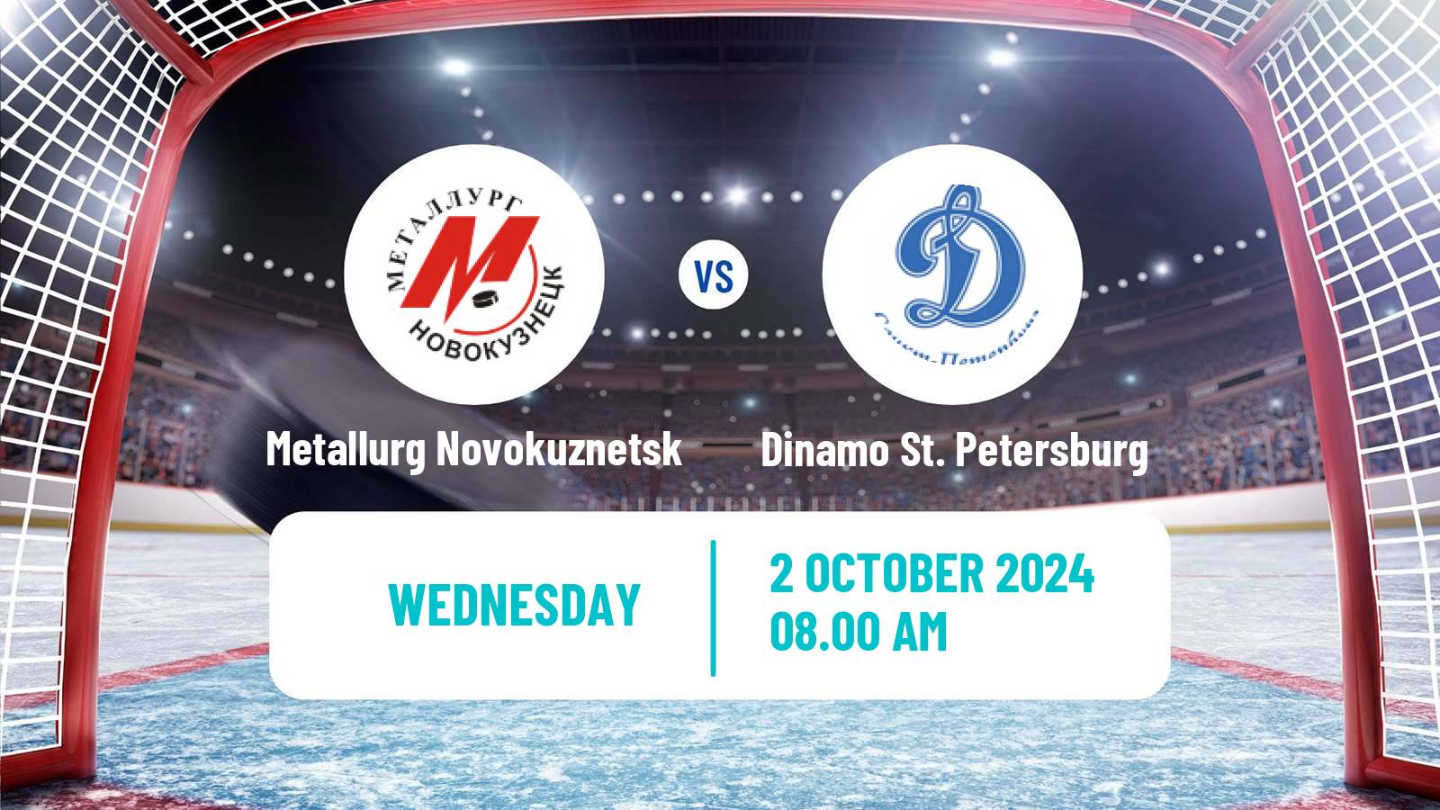 Hockey VHL Metallurg Novokuznetsk - Dinamo St. Petersburg